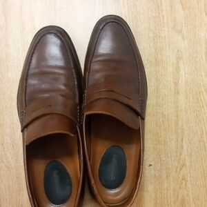 Banana Republic Men's Rich Brown Leather Slip-Ons